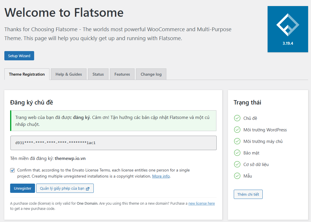 license key flatsome